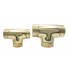 310 Brass Flush Tee