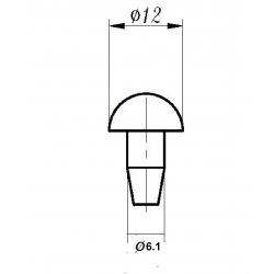 Tactile Handrail Indicators - Domed