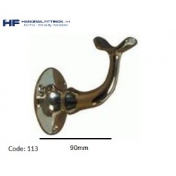 113 Brass Handrail Bracket - Large 113 Brass Handrail Bracket - Large